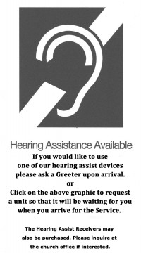 Hearing Assist Available